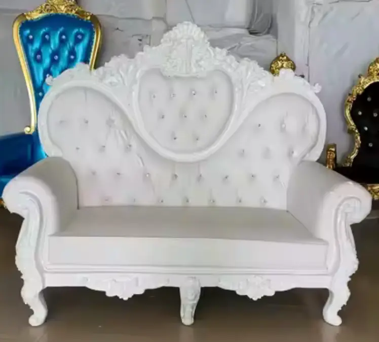 trône mariage 2 pers blanc