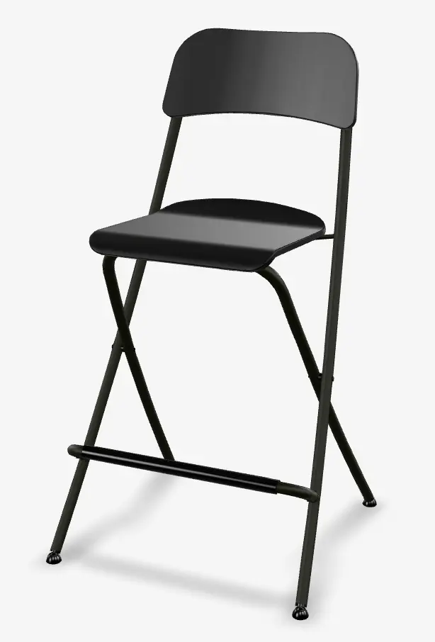 Tabouret  avec assise bois 