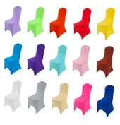 Housse de chaise en lycra couleur