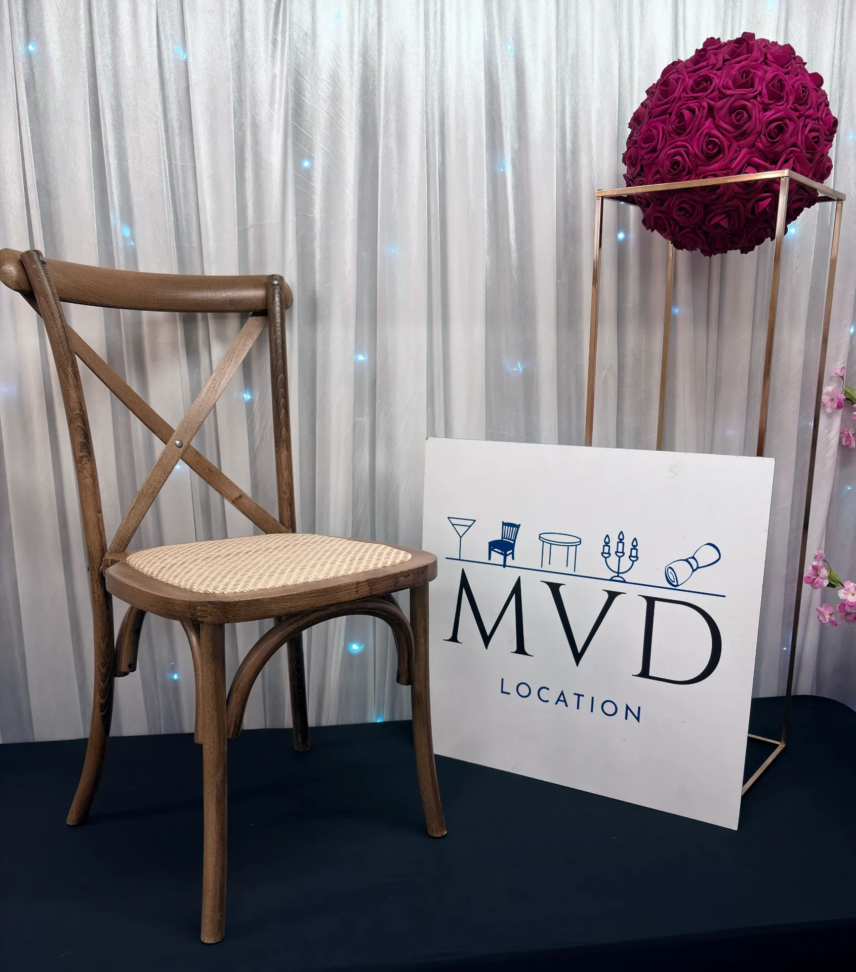 Chaise bistrot foncé capri bois