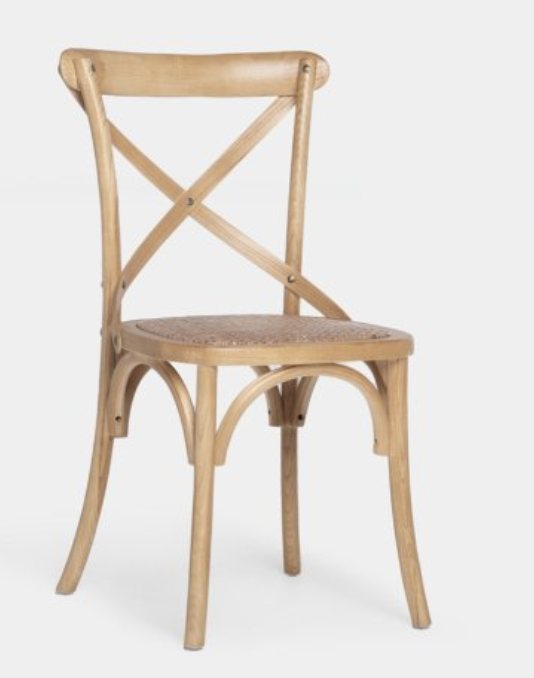 Chaise bistrot claire capri bois 