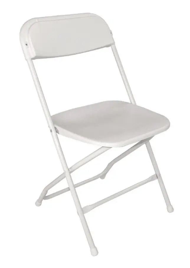 Chaise pliante blanche