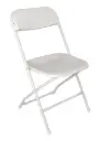 Chaise pliante blanche