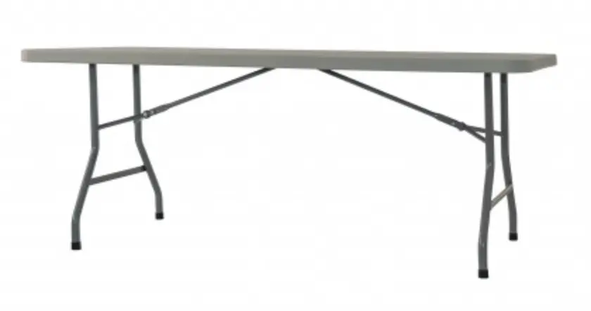 Table de réception rectangle en polypropylène plateau plat 180cm