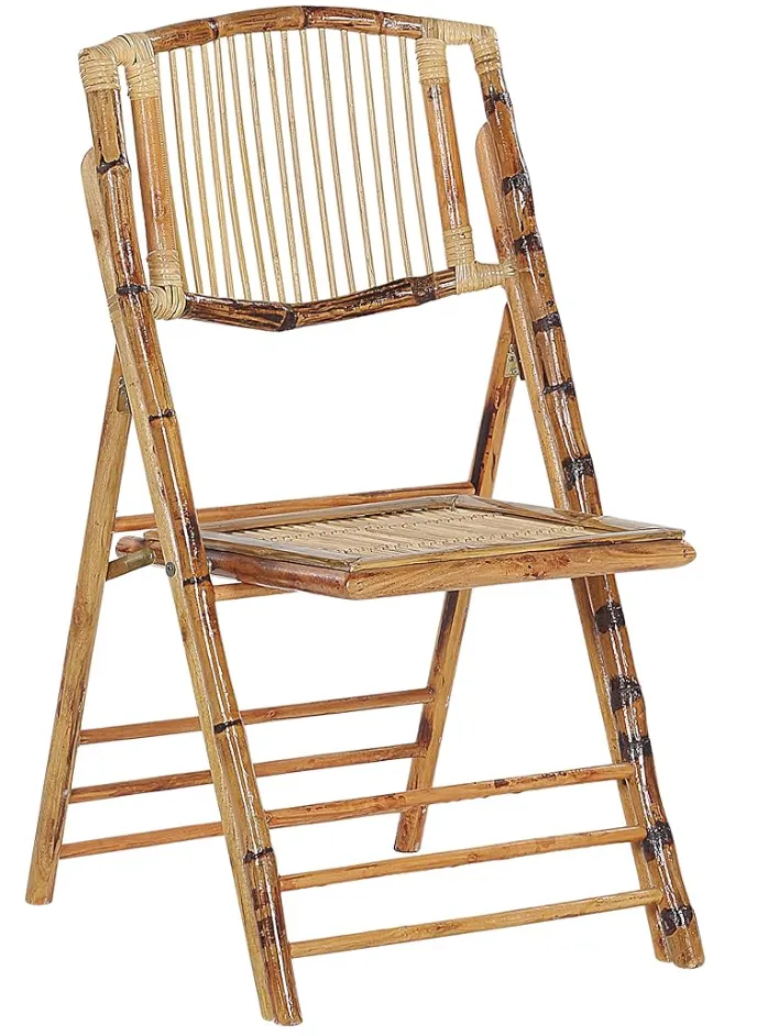 Chaise pliante bambou