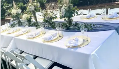 Nappe rectangle sur 2m