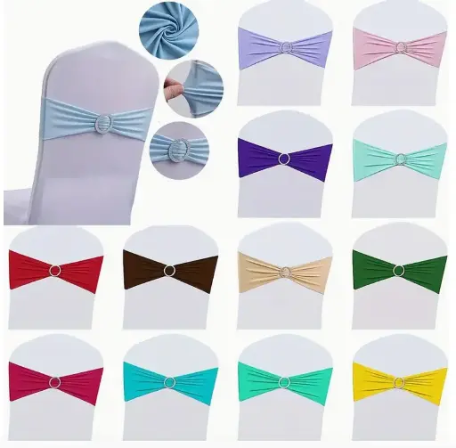 Housse de chaise rouge + noeud lycra  