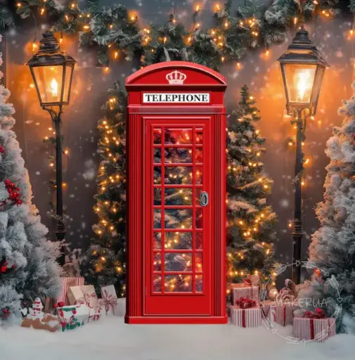 Cabine téléphonique rouge