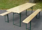 Table et banc brasserie 