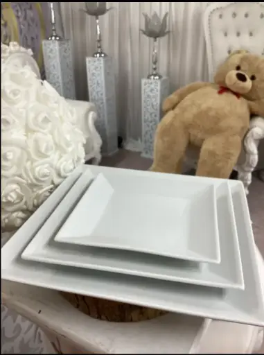 Assiette carré 25 x 25 cm 