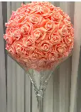 boule de rose rose