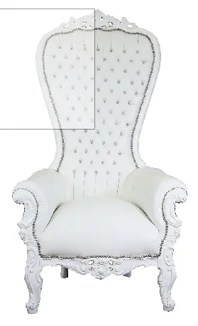 [ftl-1 pers blanc] trône mariage 1 pers blanc